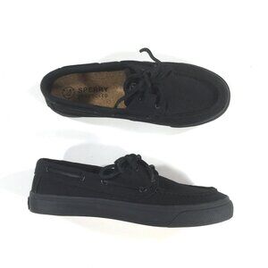 Sperry SeaCycled Bahama 2.0 Slip On Sneakers Womens Size 7.5 Black STS88860